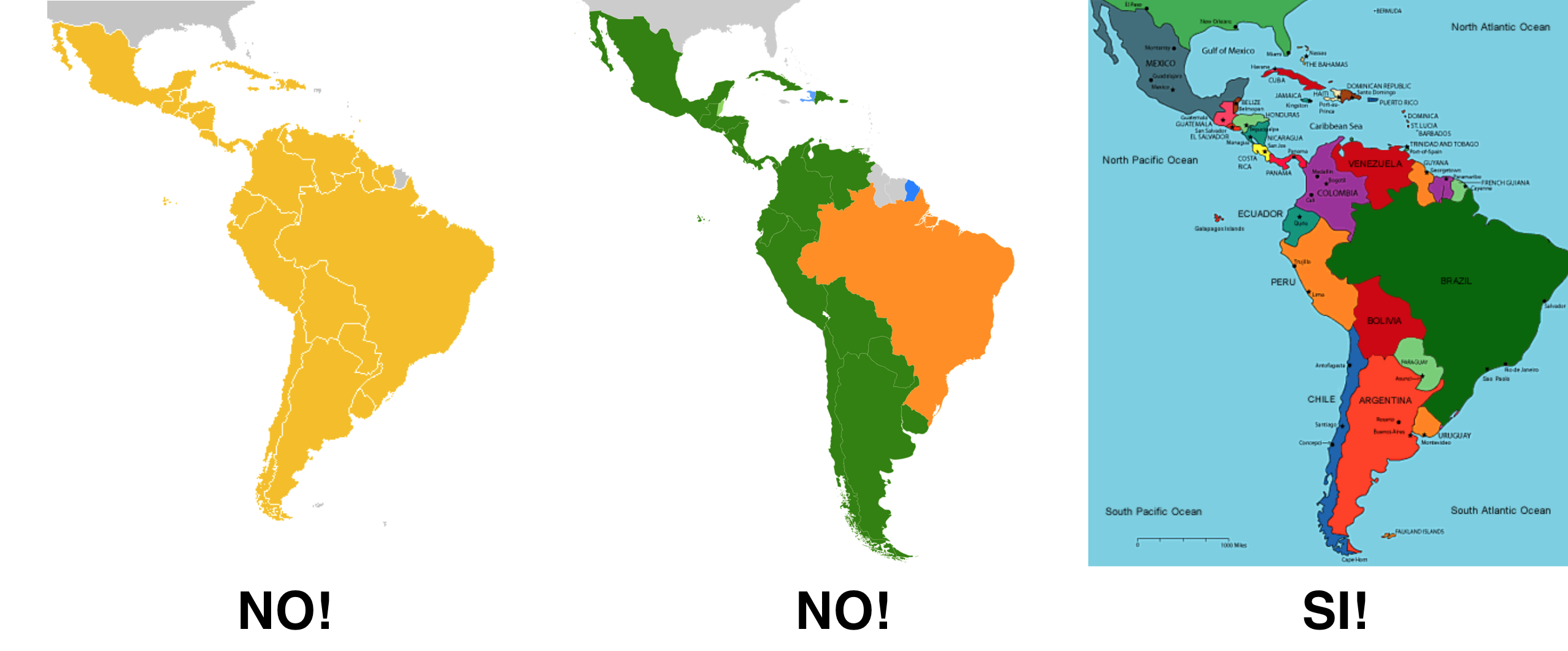 Big Map Of Latin America 49